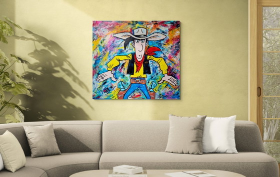 Lucky Luke vs Color Storm – Paintings & Drawings, Canvas (photo 4 of 16)