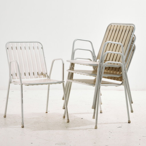 MK10930 Oostenrijkse stapelbare tuinstoel van Karasek