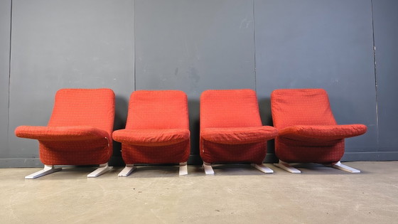 Image 1 of Pierre Paulin Concorde chairs, set of 4, 1960s
