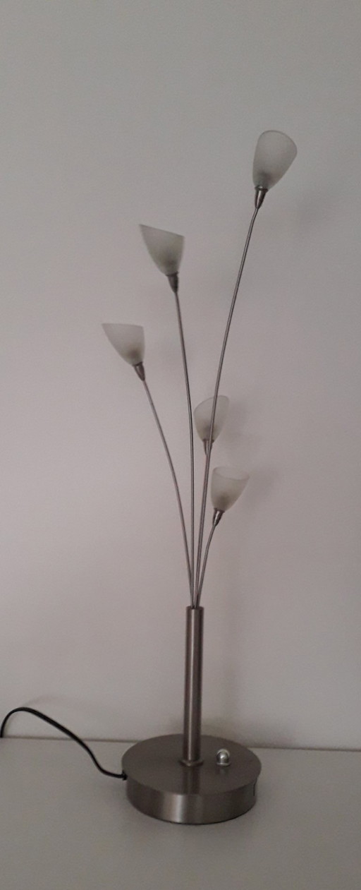 Lámpara de mesa Jan des Bouvrie color plata