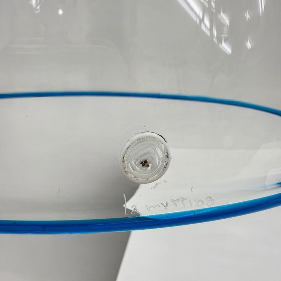 Image 1 of Mid-century design La Murrina glass hanging lamp flowers , 1970s , Italy