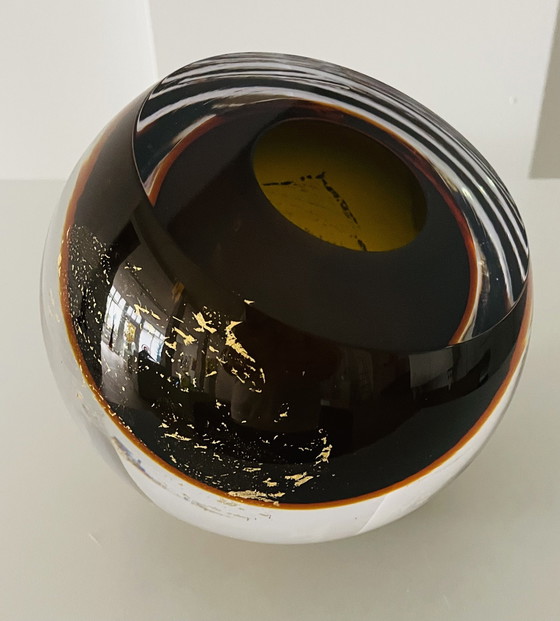 Image 1 of Objet en verre unique « MOCCA » de George Broft