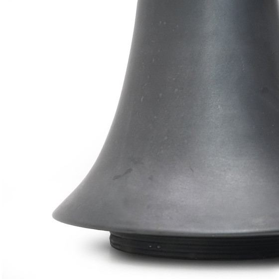 Image 1 of Vaso "Vulcani" in ceramica nera di Franco Bresciani per Gabbianelli, anni '70