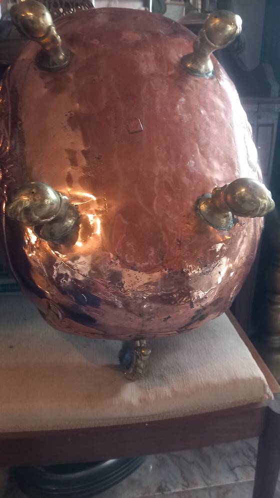 Image 1 of Kupferpflanzgefäß aus dem 19. Jahrhundert