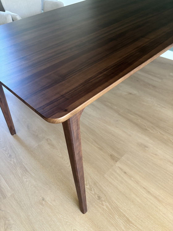Image 1 of Walnut dining table Scandinavian design