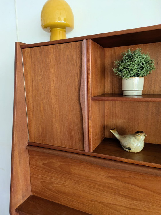 Image 1 of Vintage Teakhouten Highboard, Buffetkast Jaren '60