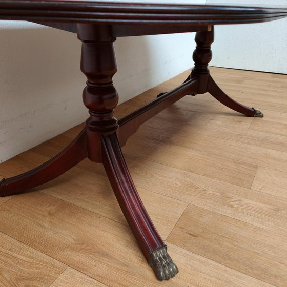 Image 1 of table basse ovale vintage en bois de palissandre