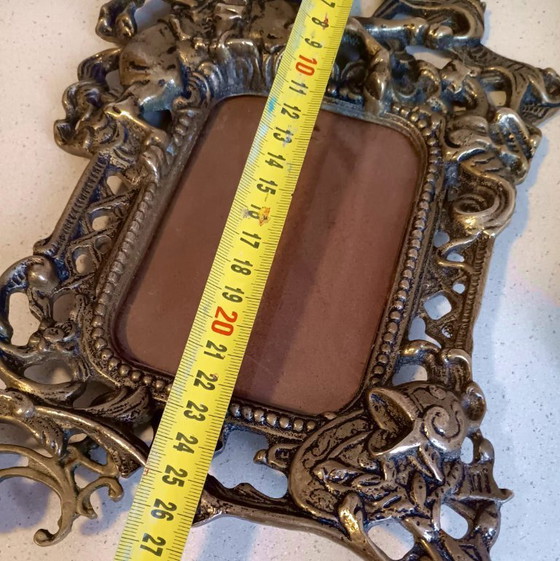 Image 1 of Vintage bronzen decoratieve lijst – jaar 1950
