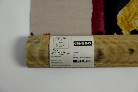 Pablo Picasso “Tête d’Homme” Tapis en Laine Édition Limitée par Desso, N° 90/500, Pays-Bas, 1996 – Wool (photo 13 of 18)