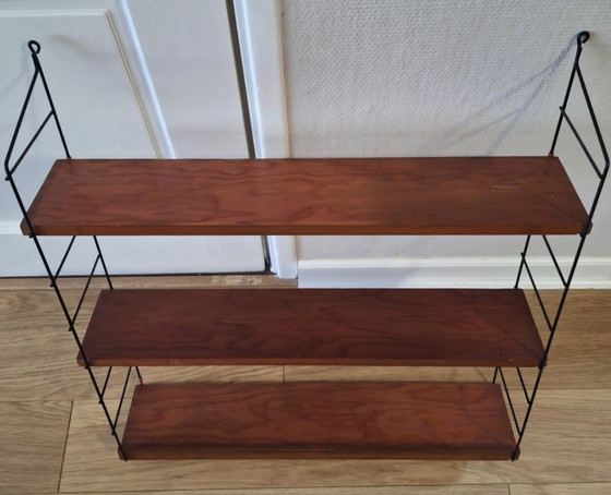 Teak Wandrek Jaren 60 – Metal, Wood (photo 2 of 11)
