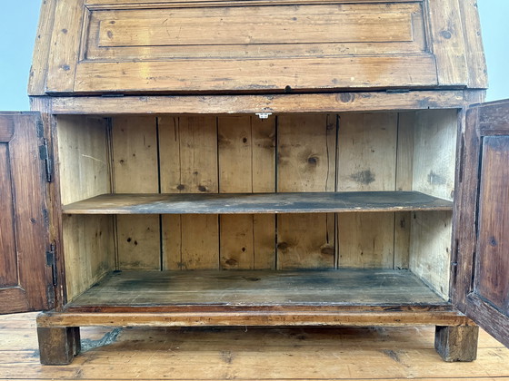 Image 1 of Bureau d'écriture en pin du 19ème siècle