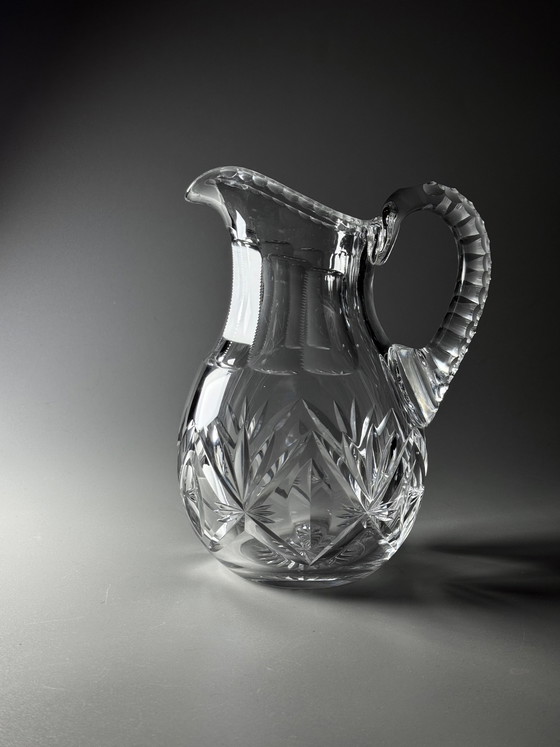 Image 1 of Val Saint Lambert - jaren 1900 - handgeslepen kristallen kan - 1 liter