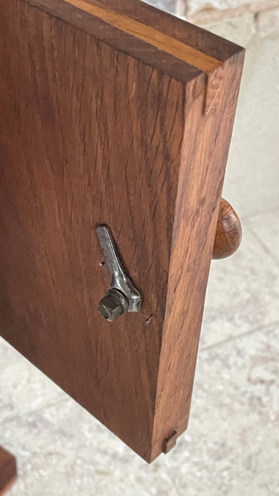 Image 1 of Antiker Nachttisch aus Holz und Marmor