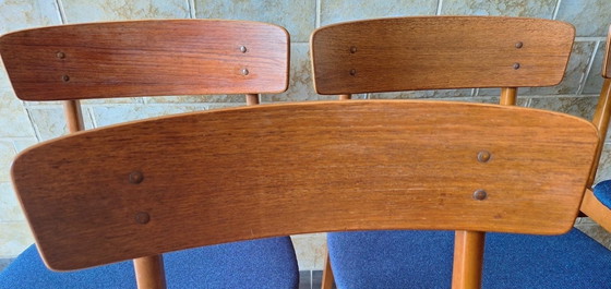 Image 1 of Mid Century Set of 6 Teak Dining Chairs by Farstrup, Denmark 1960s