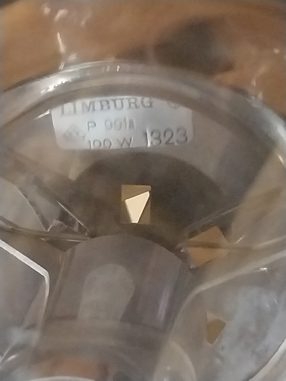 Image 1 of 1 x Glashütte Limburg Tropfen- oder Teardrop-Hängeleuchte 1970s