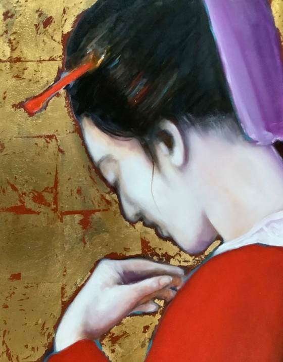 Image 1 of Two women in kimono (Louis Nagelkerke)