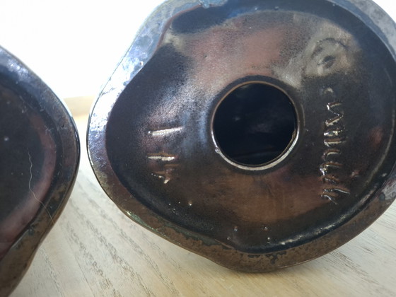 Image 1 of Paartje Vintage Ceramidi Vallauris Kandelaars – Jaren '50