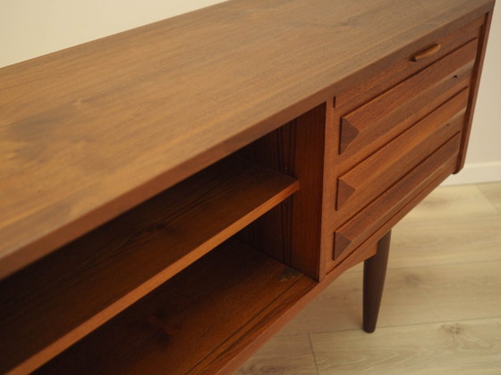 Credenza danese in teak con ripiani estraibili e cassetti, anni '70 – Credenze, Wood (photo 11 of 18)