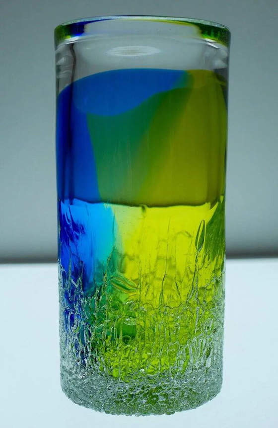 Image 1 of Vase Unik en verre d'art scandinave par Göran Wärff Kosta pour Kosta Boda, Suède, 1980