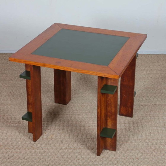 Image 1 of Vintage wooden games table, 20th century work