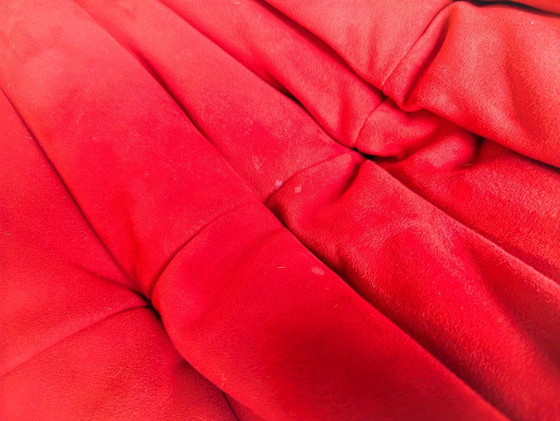 Image 1 of Original Ligne Roset corner sofa Togo couch Ducaroy suede red