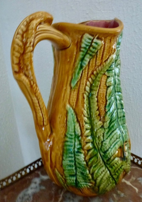 Antiker Majolika-Varenkan – Schramberg / Villeroy & Boch (ca. 1890). – Tischdekoration, Ceramic (photo 8 of 8)