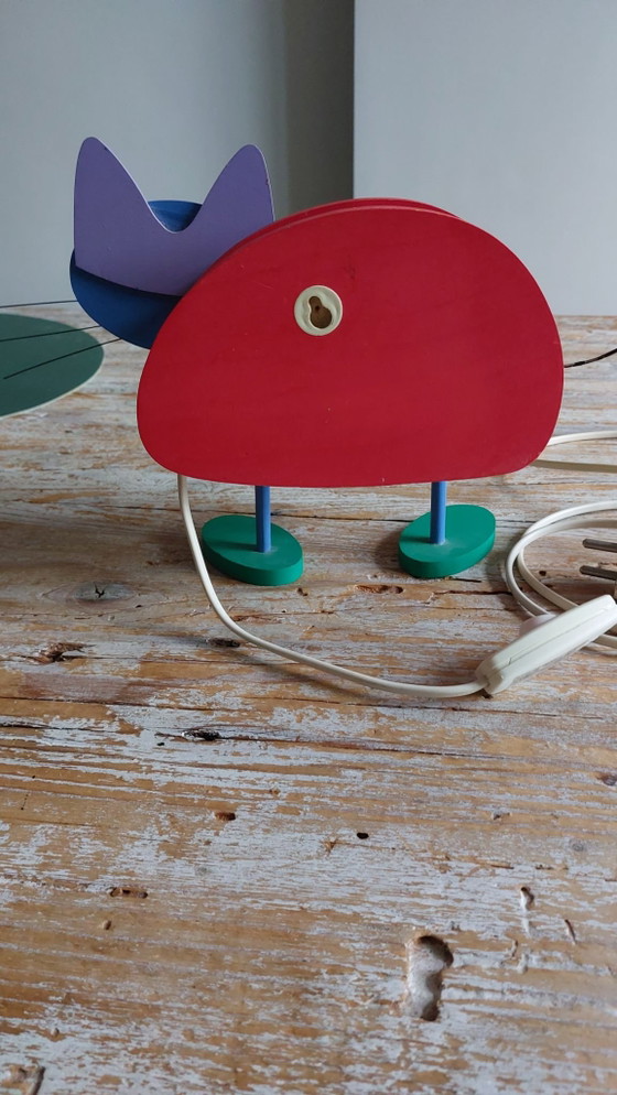 Memphis style design Children's light wooden cat, Metal, Multi Color (photo 4 of 6)