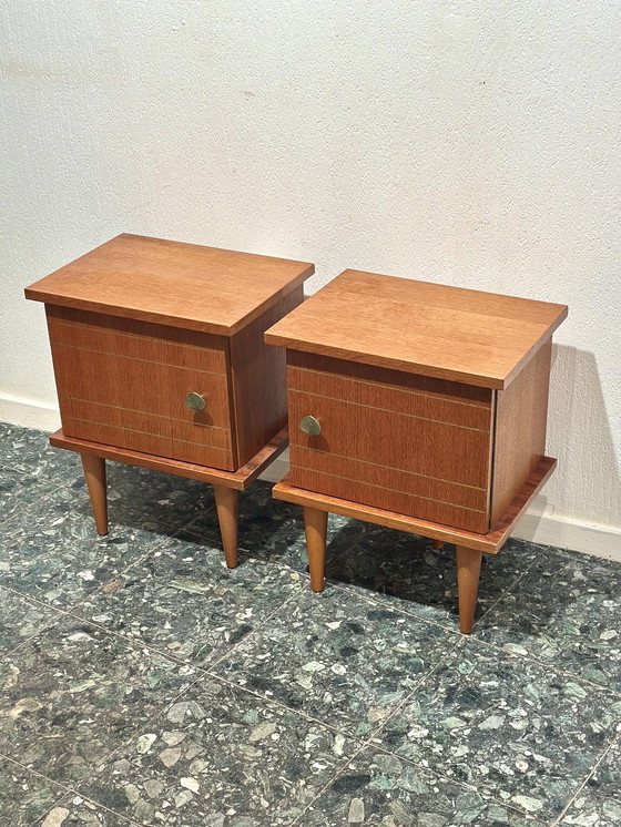 Image 1 of Tables de nuit rétro vintage