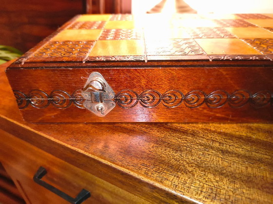 Image 1 of Jeu d'échecs vintage en bois