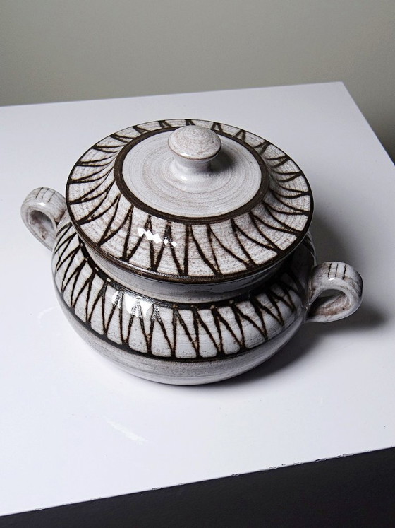 Vintage covered ceramic pot from Vallauris, Émile Masson, 1960s-1970s – Decorative Objects (photo 6 of 8)