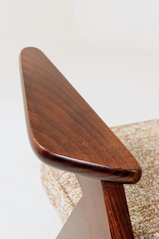 Image 1 of Poltrona scandinava mokka granola metà secolo moderna 