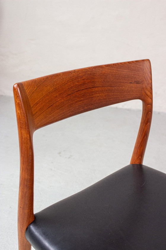 6 sedie Niels O. Möller modello 77 in teak danese, vintage anni '60 – Niels Otto Møller, Sedie da pranzo (photo 8 of 21)