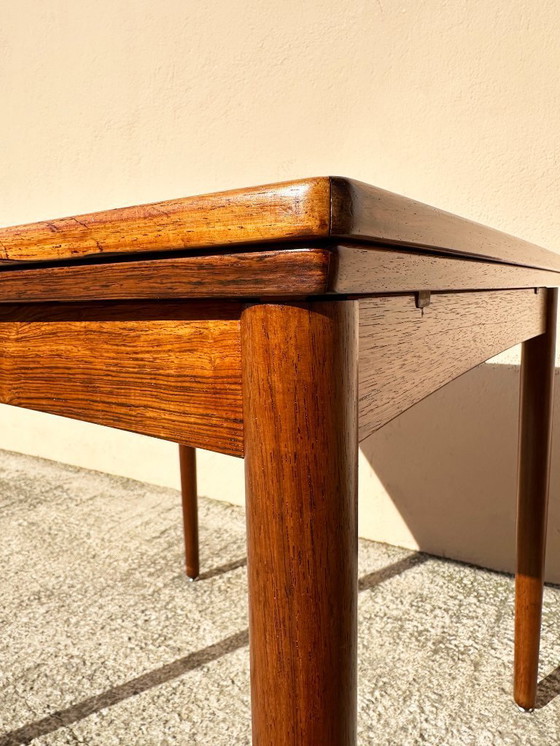 Image 1 of Carlo Jensen Extendable and Convertible Dining Table in Rio Rosewood