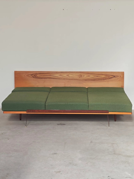 Divano panca pieghevole verde di UP Zavody 1970 – Divani 3 posti, Legno, Mid Century Modern (photo 10 of 24)