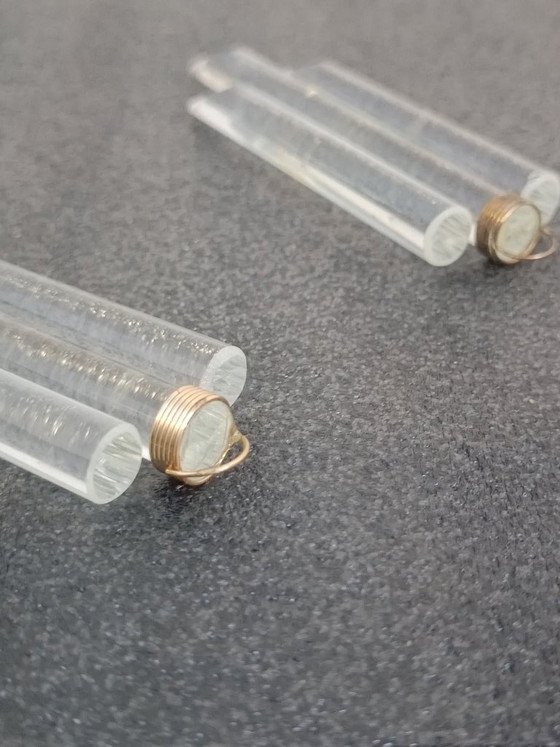 Image 1 of Een paar wandlampen van Murano-glas van Lumica uit de jaren 70.