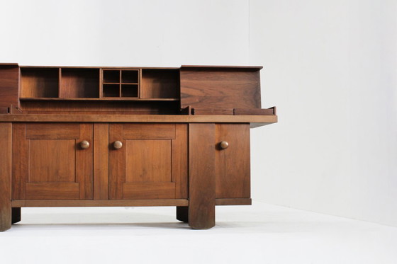 Image 1 of Buffet vintage en noyer, signé Silvio Coppola pour Bernini, années 1960
