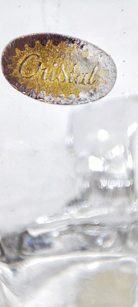 Image 1 of Pair of crystal candlesticks. Spain, 1970s.