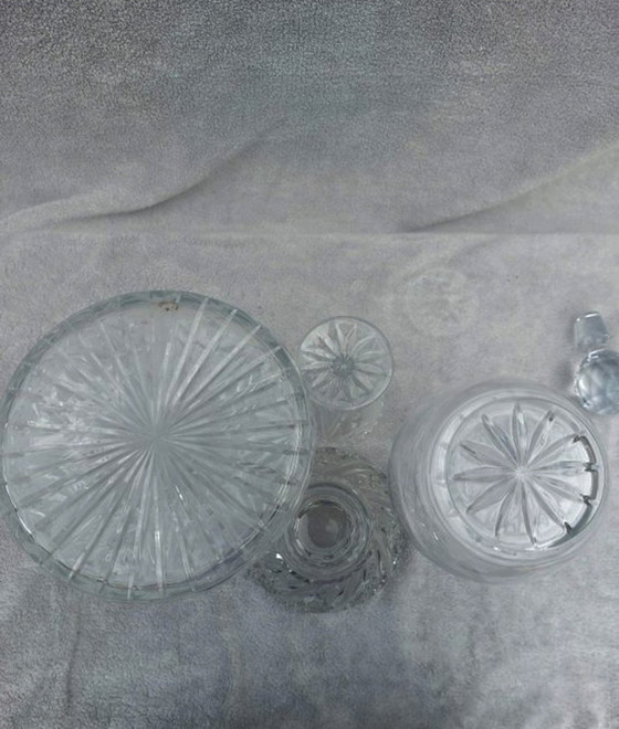4 decantadores de cristal, incluido un decantador de barco. – Vasos y jarras, Crystal, Glass (photo 6 of 6)