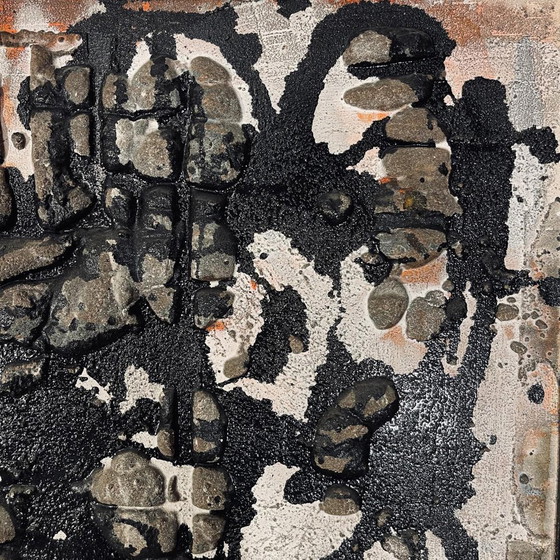 Louis-Marie Londot, Huile et Concrétions sur Panneau N° 16, 1963, Technique Mixte – Peintures et dessins (photo 11 of 11)