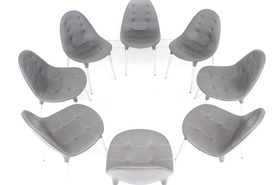 Image 1 of as new, Set of 8 exclusive Cassina Caprice 245 Chair by Philippe Starck with full Y-Leather spec, LP. ca. 12.000 Euro