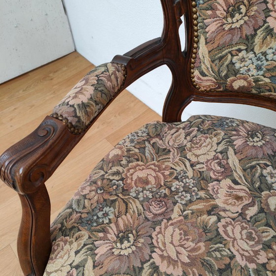Set di sedie e poltrone vintage francesi Luigi XV Gobelin – Textile (photo 9 of 20)