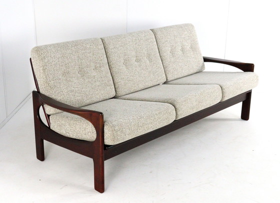 Image 1 of 3 seater sofa vintage reupholstered