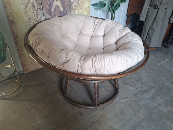 Image 1 of Beautiful Papasan chair cushion, dimensions 110x110cm and 75cm high.