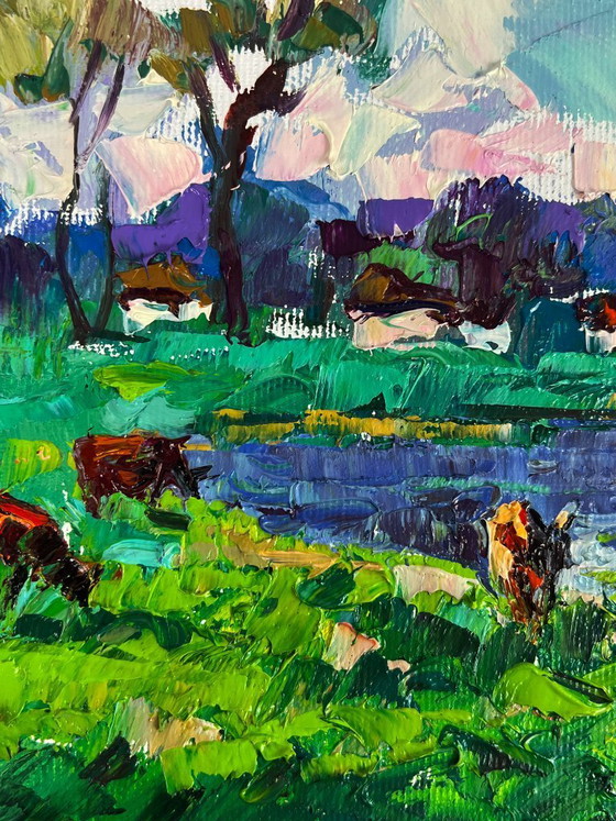 Image 1 of Green Meadows and a Lake