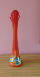 Mouth-Blown Glass Vase