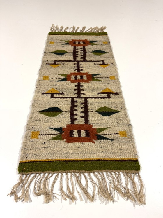 Wool Kelim Wall Hanging Poland 1970s – Wall decoration (photo 4 of 5)