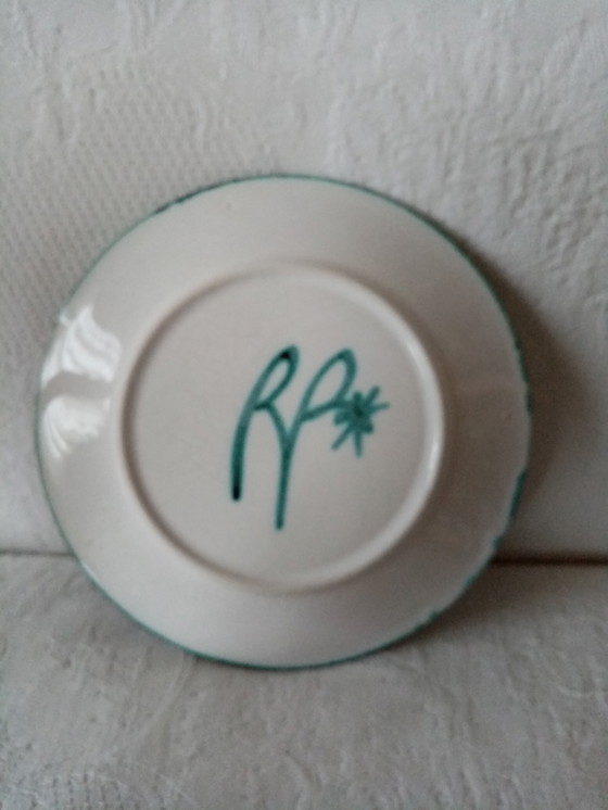 Image 1 of Deko-Teller Keramik Robert Picault/Vallauris 70s(19cm)