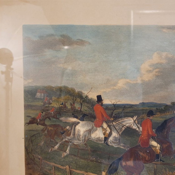 Image 1 of Engraving “Full cry”, J. Harris and William J. Shayer, 1864 - England