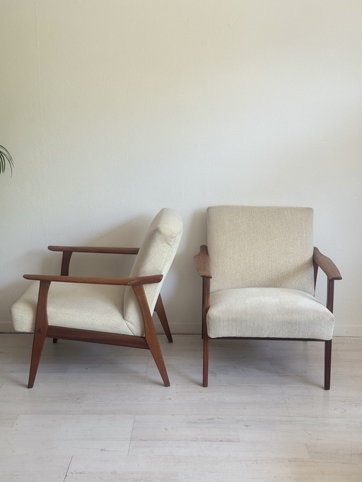 Vintage Danish Easy Chairs Armchairs 1960s