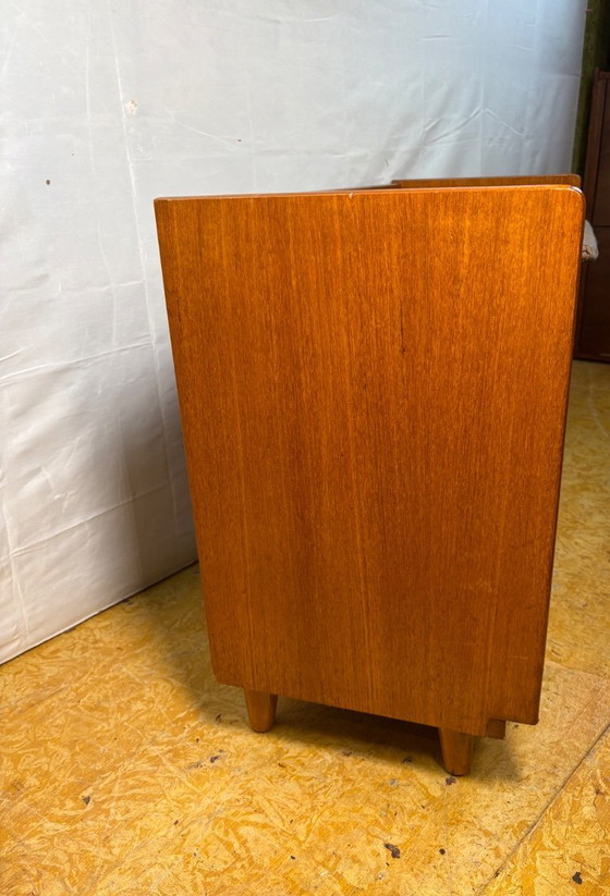 Image 1 of Mid-century retro vintage teak telephone seat by Nathan 1960–1970  Stylish utility|iconic british design|functional storage